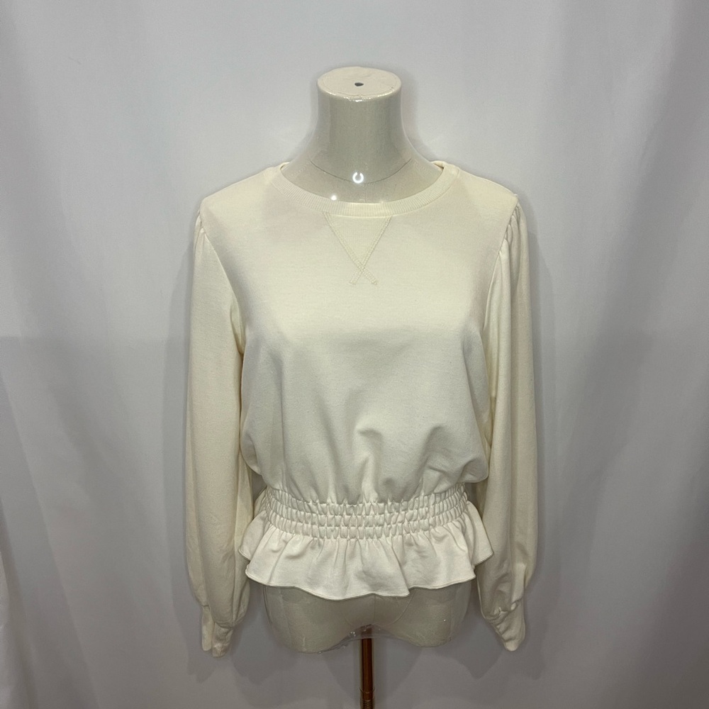 Elegant Cream Women's Top